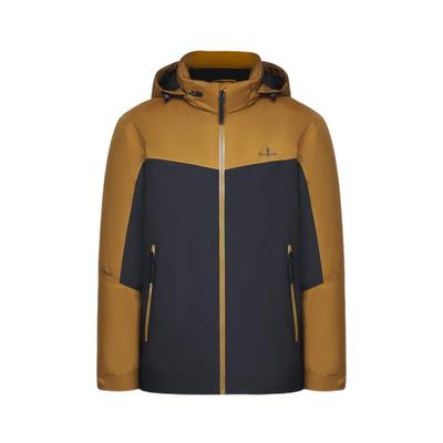 【法国进口羽绒】比音勒芬秋冬季男士户外撞色连帽外套轻薄羽绒服