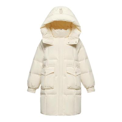 雪中飞中长款连帽羽绒服