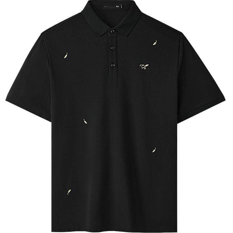 HLA/海澜之家轻商务Chic Ageless短袖POLO26春夏新凉感吸排T恤男