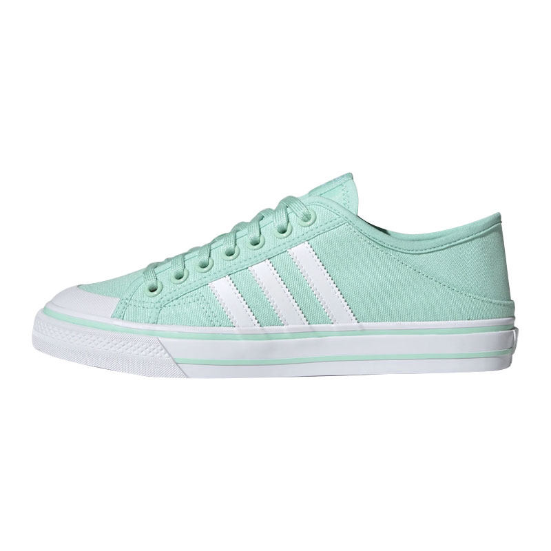 Adidas三叶草系带踩后跟帆布鞋