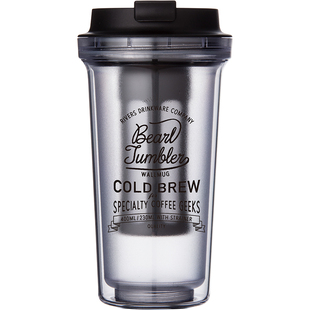 日本Rivers BEARL便携随行杯 冷萃咖啡杯密封防烫 ins梨花杯400ml