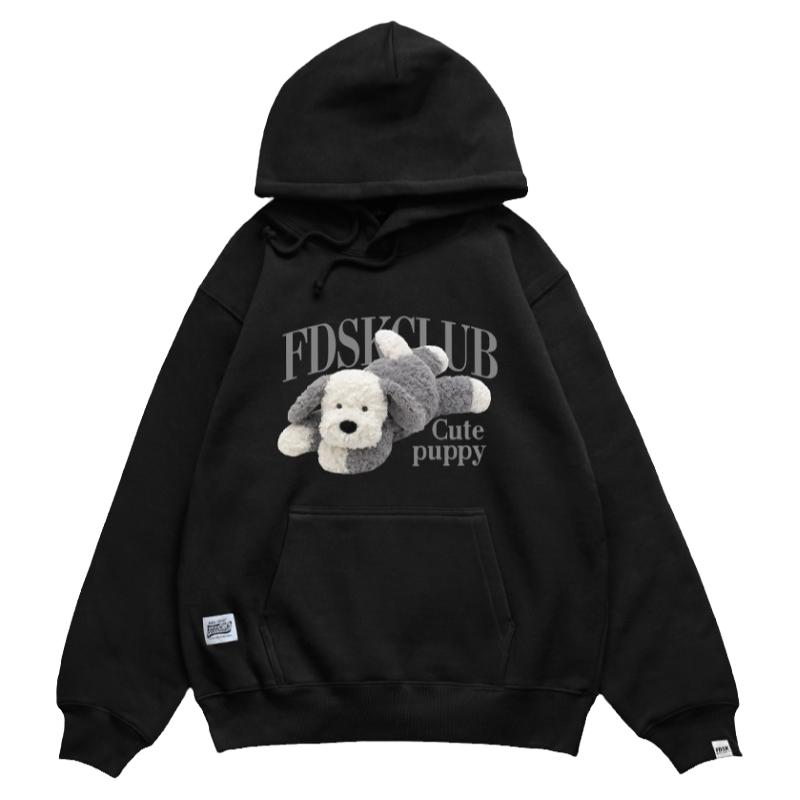 FDSK加绒宽松可爱印花