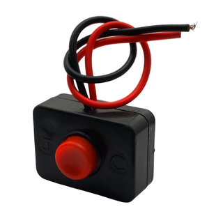 3A汽车粘贴改装开关无锁按住通电松手回弹断电喇叭按钮开关12v24v