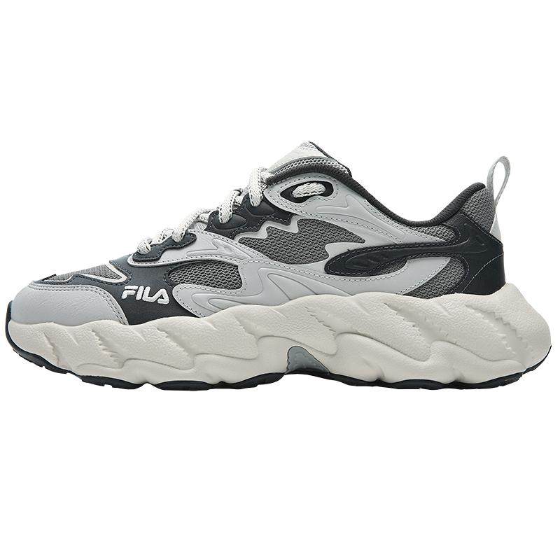 蕨草2S|FILA 斐乐男鞋老爹鞋2026春季新款休闲黑色厚底鞋子运动鞋