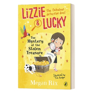 英文原版小说 Lizzie and Lucky The Mystery of the Stolen Treasure 丽兹和乐奇 被盗宝藏之谜 英文版 进口英语原版书籍