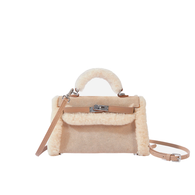 Ozlana凯莉包时尚羊皮羊毛女包