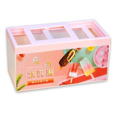 迷你仿真雪糕柜超市冰柜3-6岁儿童过家家玩具女孩娃娃屋冰箱模型