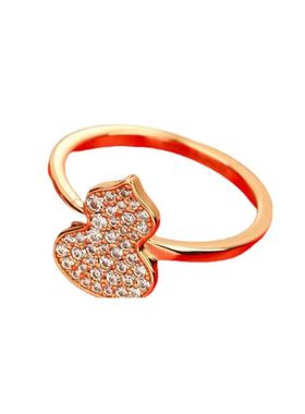 戒指小众轻奢高定玫瑰金电镀戒指