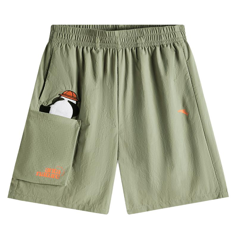 安踏儿童男小童五分裤2026年夏季新款透气舒适男孩防晒裤户外短裤