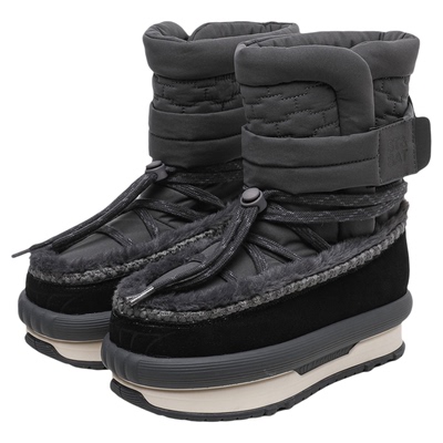 星期六加绒保暖厚底大头雪地靴