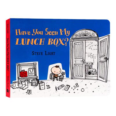你看到我的饭盒了吗 Have You Seen My Lunch Box 英文原版绘本 色彩启蒙图画书 找一找观察力培养 益智趣味纸板书 Steve Light