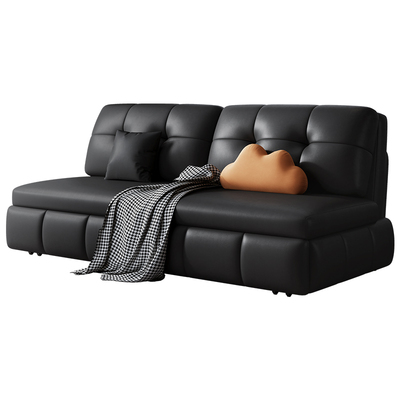 猫抓皮沙发床折叠两用客厅小户型