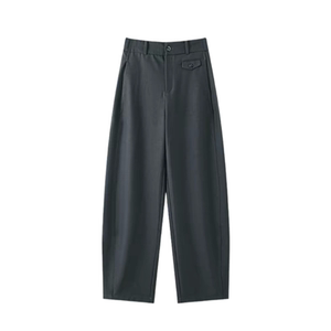 香蕉拖地裤女2026春季新款高腰显瘦时尚抗皱透气休闲西装直筒裤子