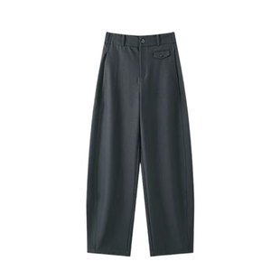 香蕉拖地裤女2026春季新款高腰显瘦时尚抗皱透气休闲西装直筒裤子