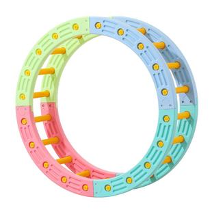 儿童感统训练器材四分之一圆平衡板早教攀爬架体能圈家用独木桥
