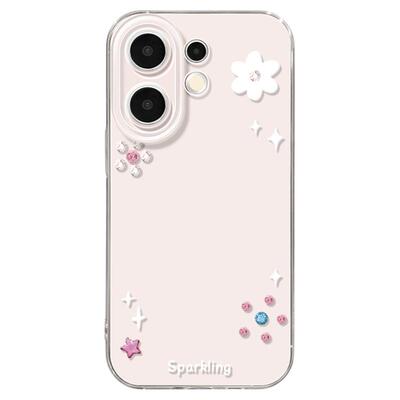 适用vivos30手机壳女款s19pro保护套vivo s16e全包18防摔s15/s12透明s18硅胶软s17外壳支架s9好看花朵新款s20