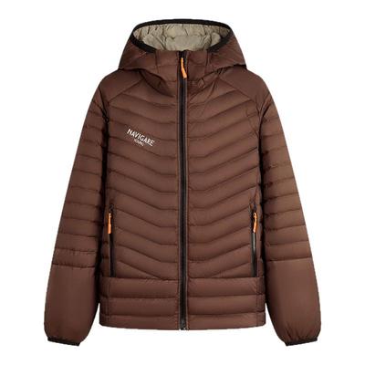 NAVIGARE意大利小帆船2025新款男士短款连帽轻薄排骨羽绒服外套