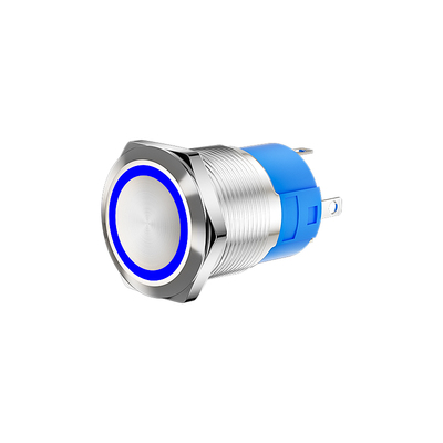 带灯防水自复位自锁开关金属按钮
