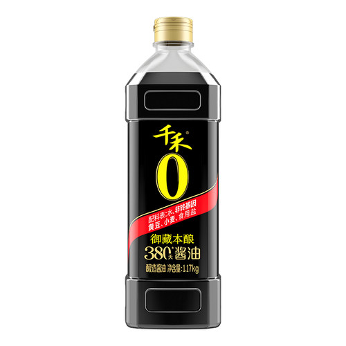 【淘宝秒杀】千禾0 御藏本酿380天1L装特级生抽酿造酱油炒菜酱油