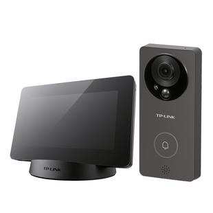 普联TP-LINK家用电子门铃套装猫眼智能5寸可视大屏语音对讲TL-DP2