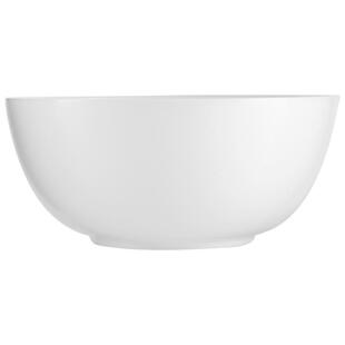 乐美雅汤碗大号家用大碗汤盆纯白餐具高级感面碗耐高温钢化玻璃碗