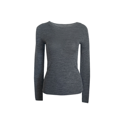 100羊毛亲肤针织衫打底上衣女