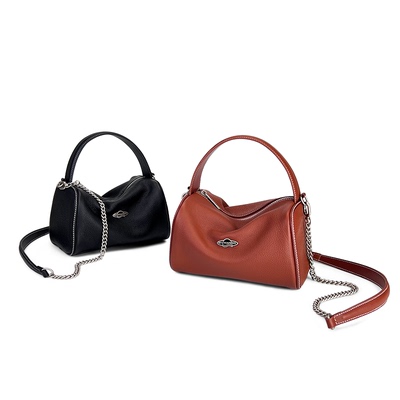 【胖墩儿/小号】SpicyCapSoul原创头层牛皮miu风公文托特包枕头包