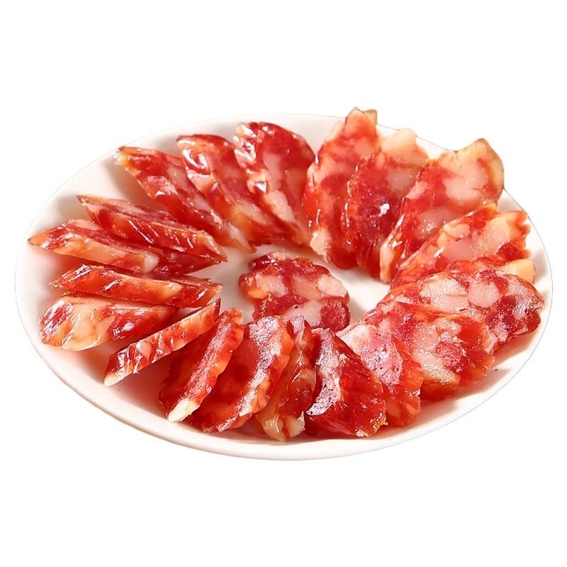 纯猪肉广式腊肠500g切肉腊肠
