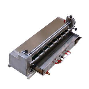 宝预JS1000台式不锈钢胶水机 1米白乳胶过胶机 纸盒糊胶机 礼品盒刷胶调速不加热上胶机白卡纸水性胶上胶机