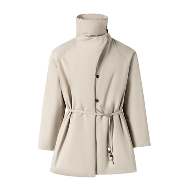 BALIANG「捌樑」 阙 'Ethereal' 轻盈立领珠饰宽松羽绒服保暖外套