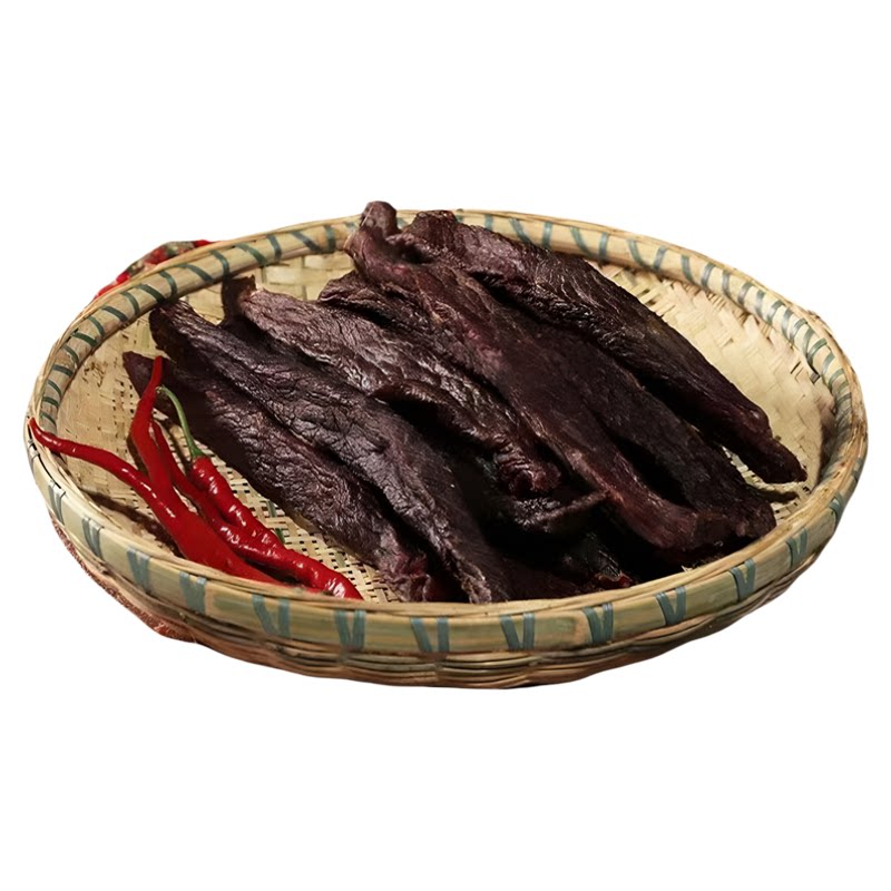 农家黄三爷腊牛肉片批发烟熏牛肉