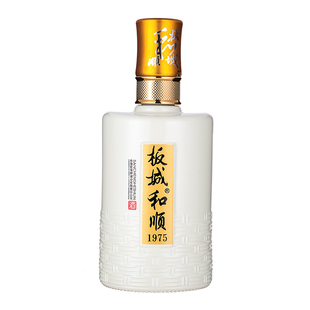 板城烧锅和顺1975浓香型38度450ml*4瓶固态粮食酒要手提袋请备注