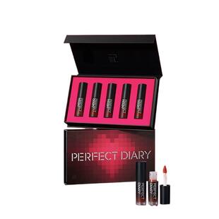 【一盒5色】完美日记云纱丝绒唇釉礼盒送礼平价哑光多用