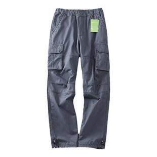 户外伐木工装！男装工装休闲直筒秋季厚款速干收口裤直筒松紧长裤