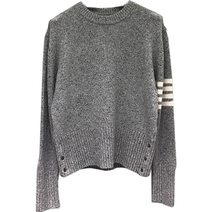 tb毛衣秋冬新款红色马卡龙毛针织衫加厚修身短款外穿上衣男女同款