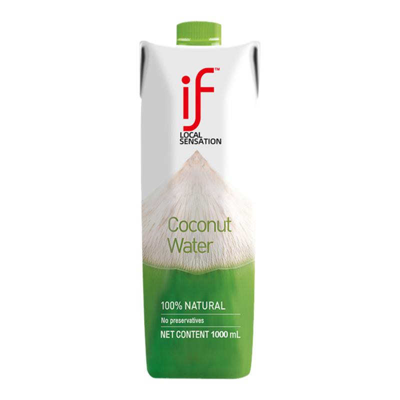 泰国进口IF椰子水1000ml/瓶100%纯椰汁果汁椰子果汁0脂肪网红饮料