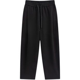 流石男装复古风运动休闲裤2025年秋冬季男士设计感厚款弯刀长裤子