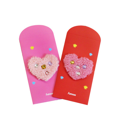 FUNCOO原创设计立体创意重工闪闪粉爱心结婚红包利是封