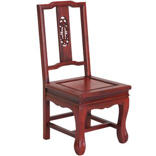 红木椅子实木靠背椅子 黑檀木酸枝木虎脚椅 仿古小凳子小孩洗脚凳