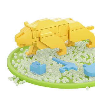 新款儿童鲁班锁榫卯结构积木玩具动物卡通版益智创意早教拼插积木