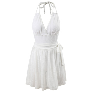 亦美珊挂脖连体泳衣女成人2025年新款爆款高级感绝美性感纯欲温泉