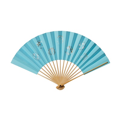 京扇子四友扇系列夏天玉竹折扇