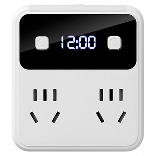 多功能家用卧室床头夜灯插座带USB充电排插一转多转换插头插板