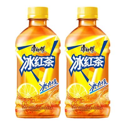 康师傅 冰红茶330ml*2瓶 无糖茉莉绿茶夏季清凉茶果汁饮料