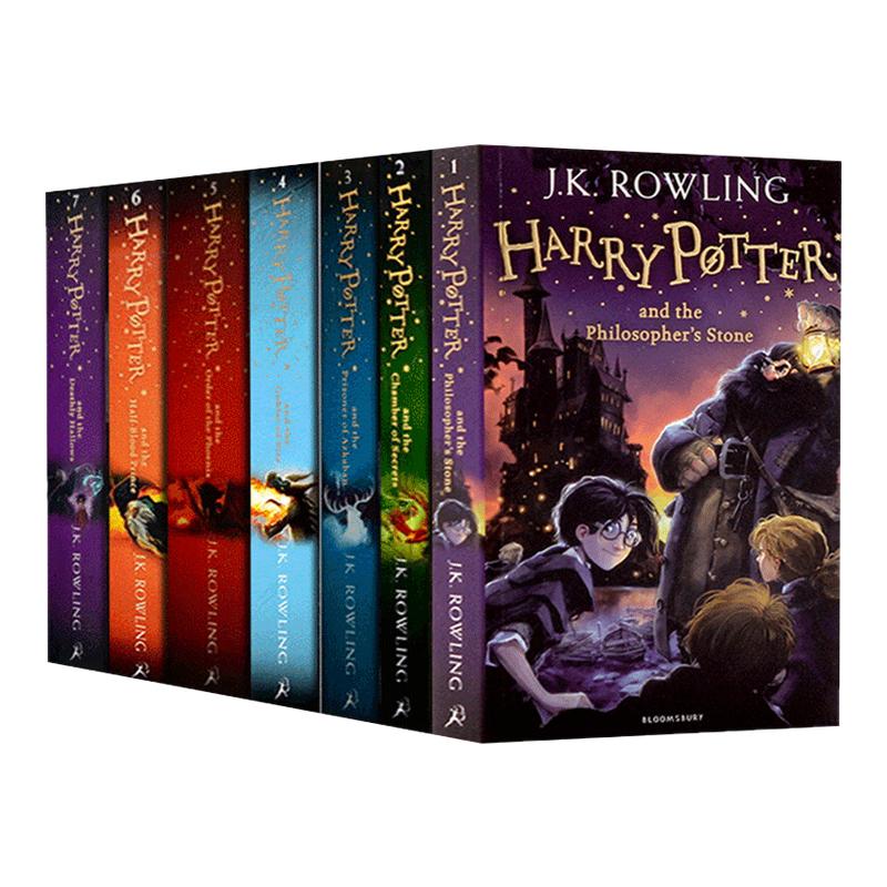 哈利波特 Harry Potter 1-7册 哈利波特书全套 哈利波特英语原版 哈利波特与魔法石 哈利波特与密室 哈利波特英文原版 新华正版