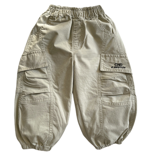 男童工装裤春秋儿童宽松休闲裤2026新款宝宝裤子酷帅小男孩束脚裤