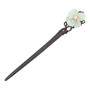 民族风发饰中国风宫廷发簪子黑檀木手工饰品步摇古代钗子汉服头饰