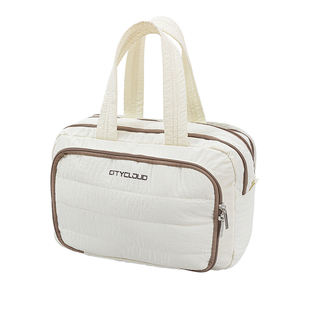 2025新款旅行化妆包女大容量便携站立高级洗漱包干湿分离分区收纳