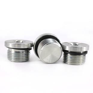 ED镀锌内六角堵头管堵油塞螺堵螺塞丝堵闷头G1/8G1/4G3/8G3/4M8