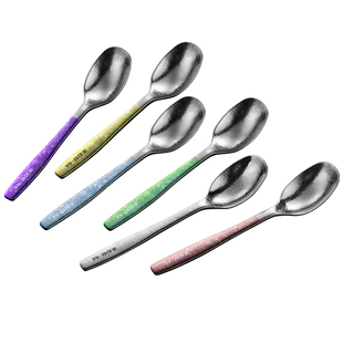 纯钛勺子家用一人一勺吃饭勺儿童调羹汤匙户外露营便携汤勺分餐勺